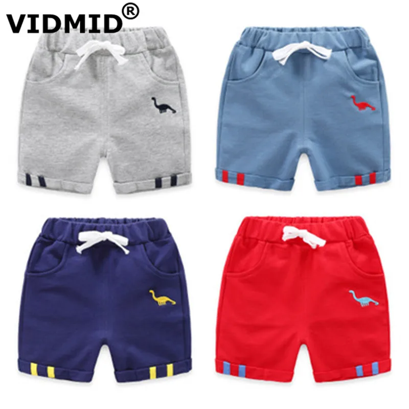 Детские шорты VIDMID хлопковые повседневные с динозавром для мальчиков 4066|Шорты| |