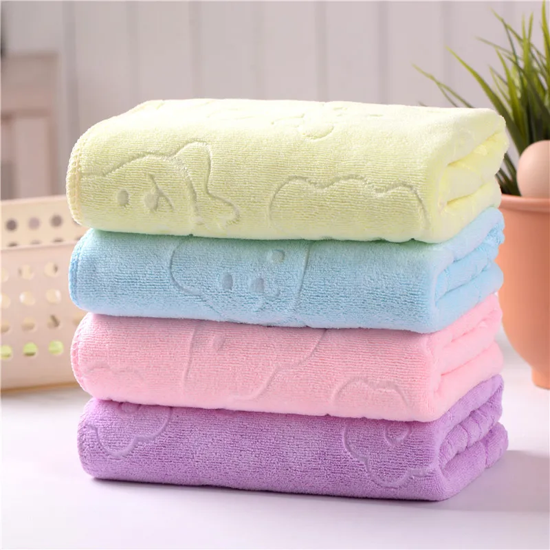 

5pcs Towel bath towel wash towel wipe face wipe feet wash face absorbent bear microfiber towel gift box towel