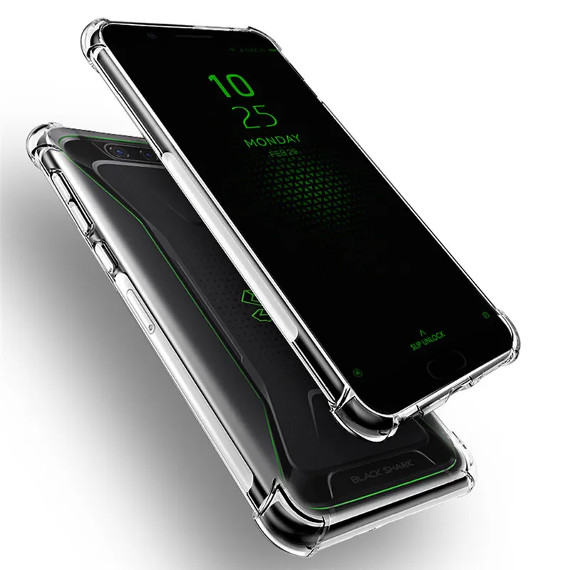 Чехол для Xiaomi Black Shark 2 Pro прозрачный силиконовый чехол Мягкий Прозрачный