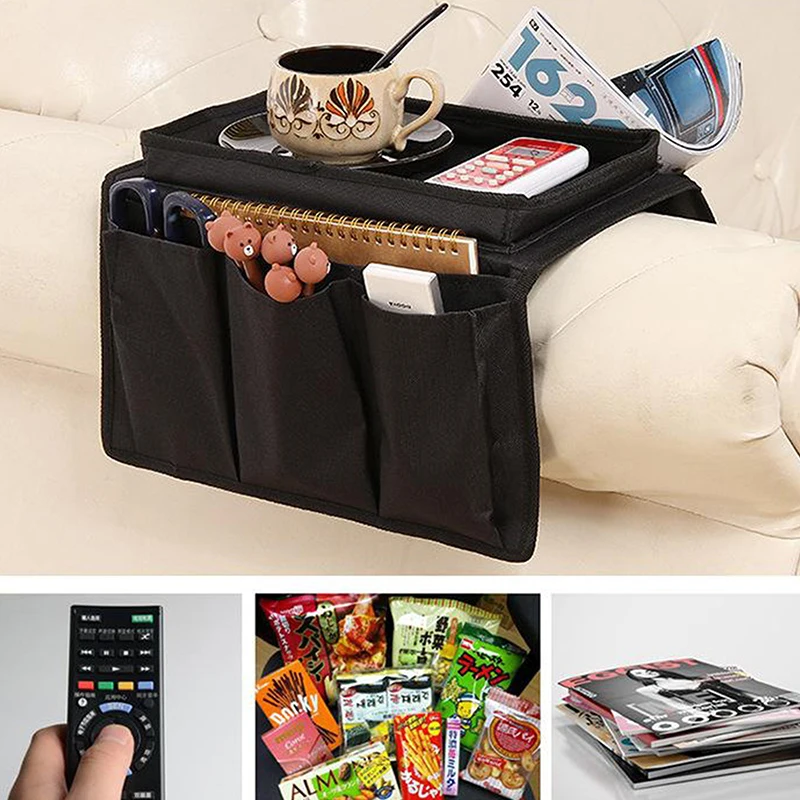 

Sofa Armrest Storage Pockets Holder Tray Couch Hanging Remote Control Phone