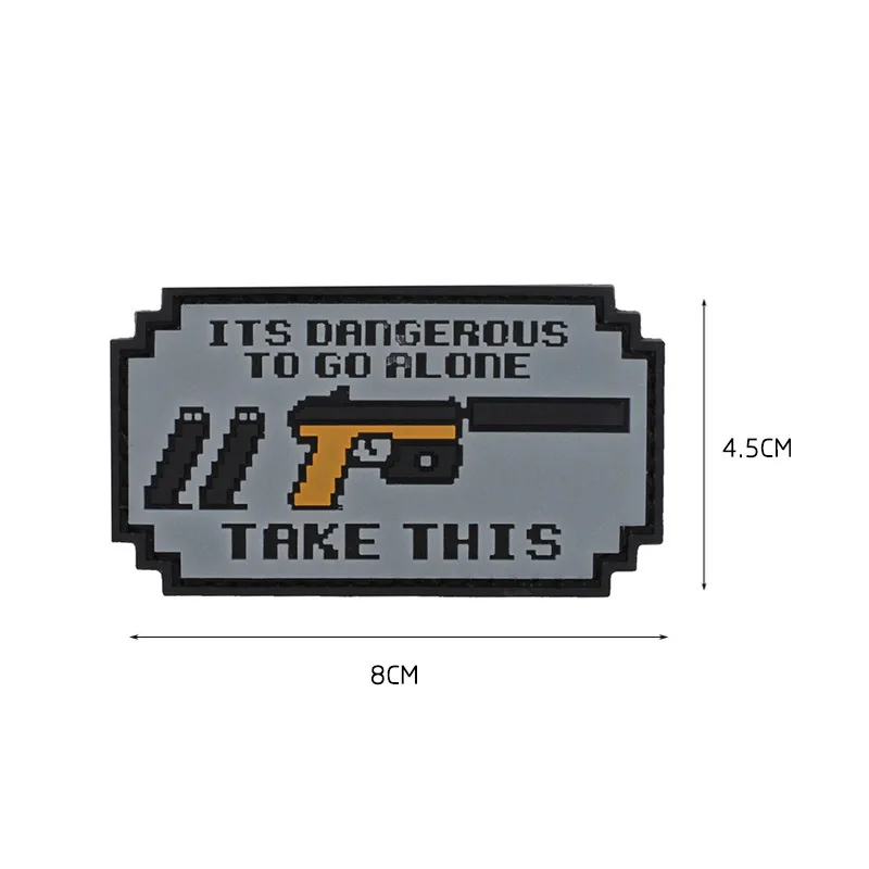 JAUNTILY пвх ретро видео игра это опасно чтобы пойти один взять оружие пушки ракетной