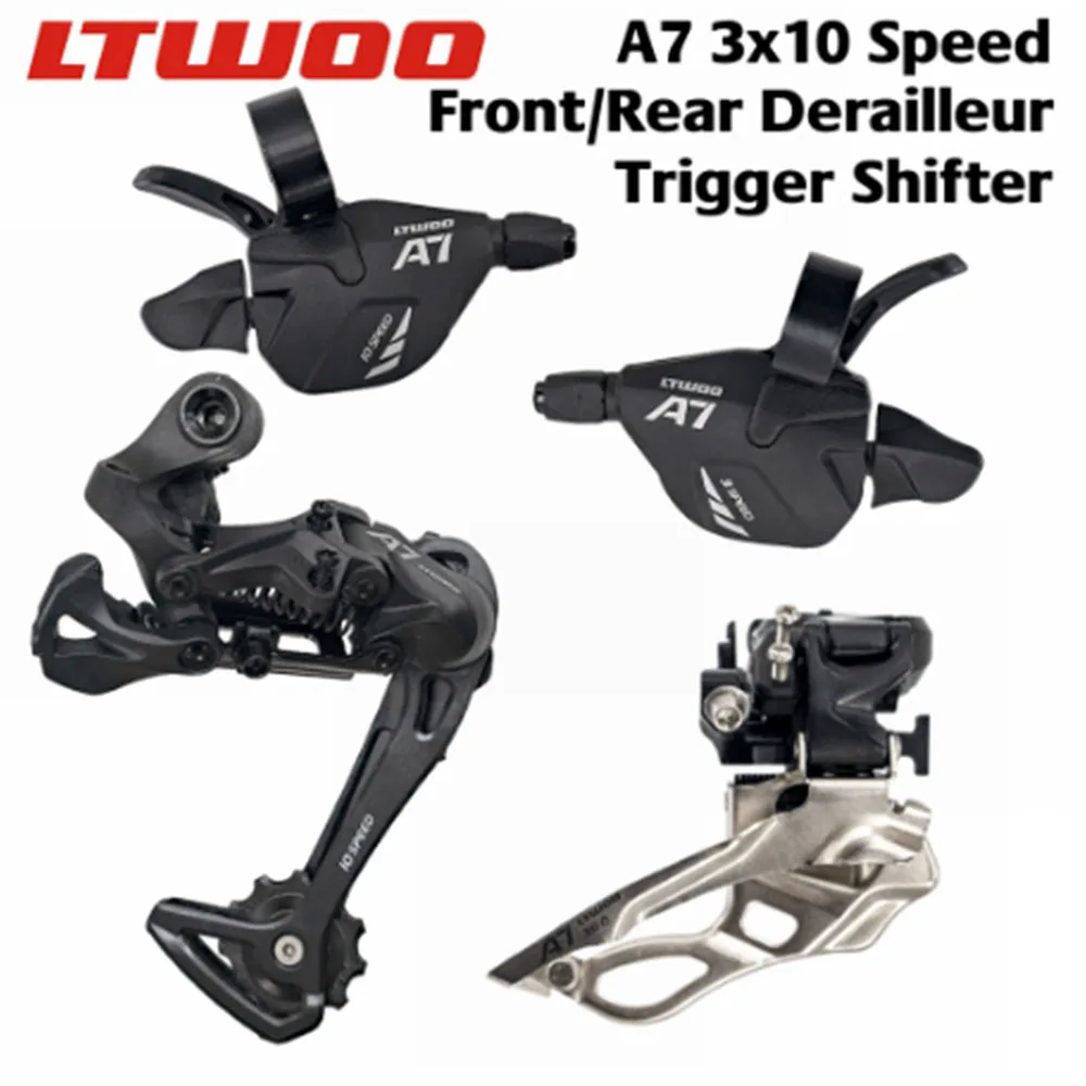

Рычаг переключения передач Ltwoo A7, 10 скоростей, 3X10s, 10 скоростей, передний и задний переключатель передач, велосипедные аксессуары-40