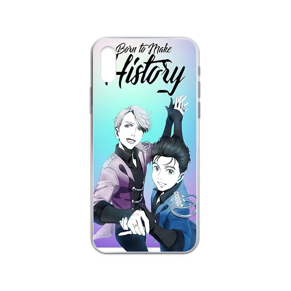 Японский мультфильм YURI! Чехол для iphone 4 4S 5 5C 5S 6 6S PLUS 7 8 X XR XS 11 PRO SE 2020 MAX прозрачный Etui