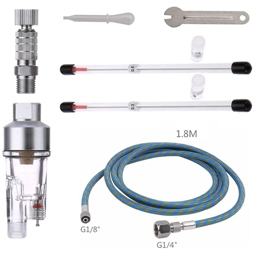 Аэрограф с распылителем краскопульт компрессором двойное действие