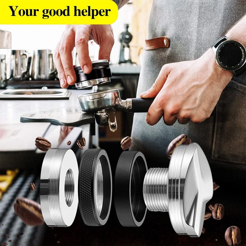 

58Mm Coffee Distributor & Tamper, 58Mm Coffee Leveler,For 58Mm Delonghi Dedica Portafilter with Silicone Tamper Mat