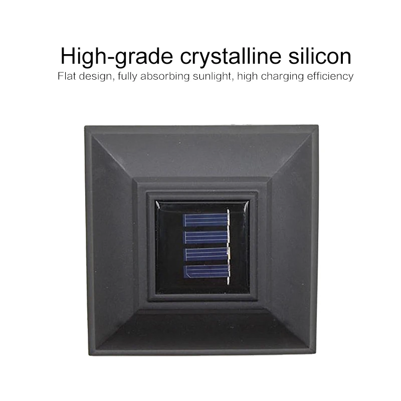 Квадратный светильник для забора уличный фонарь на солнечной батарее украшения