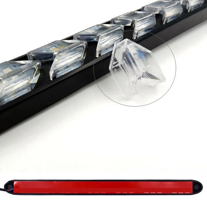 

2Pcs Car Universal DRL Daytime Running Light Car Two-Color Led Dynamic Turn Signal Light White Amber