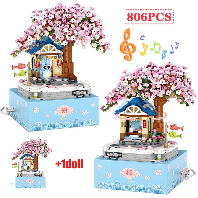 

806 шт., Детский конструктор «Вишневое дерево»