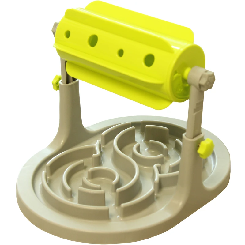 

Pet Supplies Cat and Dog Food Bowl Drum Type Food Leakage Slow Tableware Puppy Educational Toys Feeder Tableware