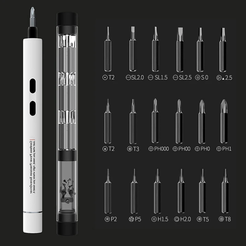 1 set 22 in 1 small mini cordless electric hand screwdriver bit set maintenance digital mobile phone notebook repair tool kit free global shipping