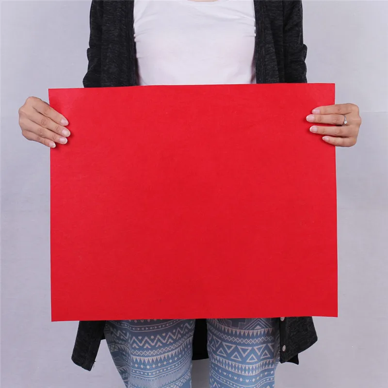 Red 50*40 см большой 1 шт Нетканая фетровая Полиэстеровая ткань, ткань, войлочные изделия, принадлежности для детского сада, для шитья кукол, аксессуары для рукоделия - Цвет: Red