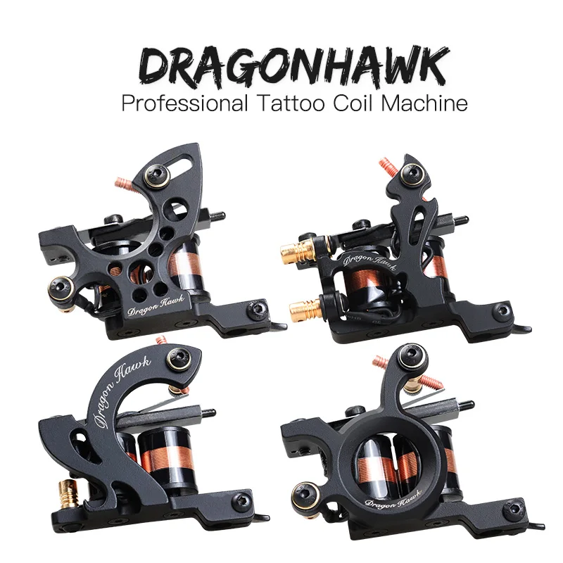 

4 шт., машинки для татуировок Dragonhawk, 10 пачек