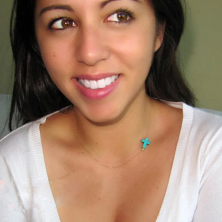 Набор небольших украшений модное уличное фото простое бирюзовое ожерелье с