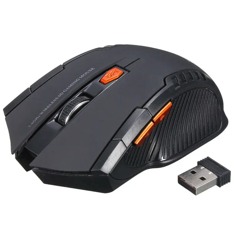 

Professional Wireless Optical Gaming Mouse Mice 2.4Ghz 6D DPI Adjustabl_hg