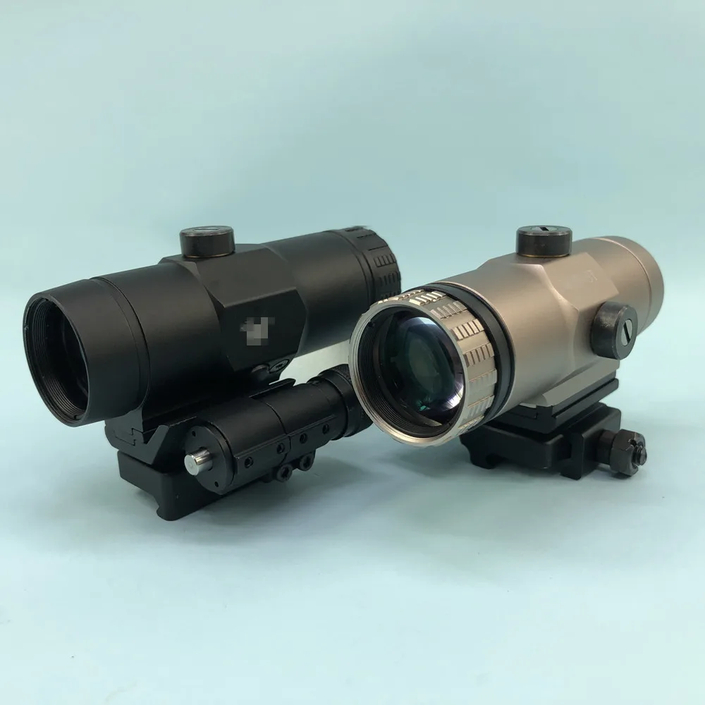 Новый 3T красный точечная Лупа 3x оптическое увеличение откидной клапан с