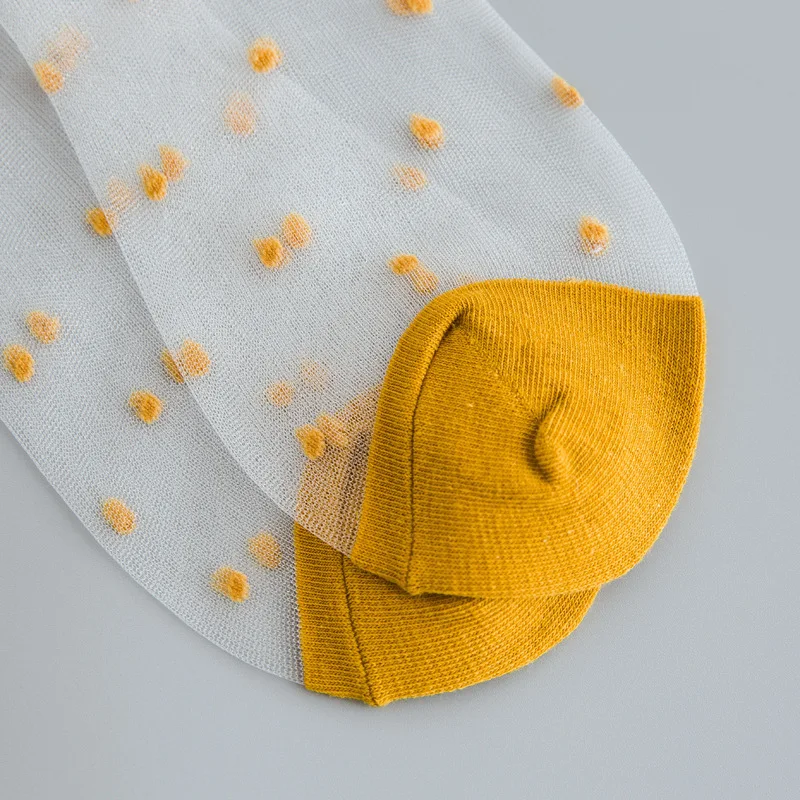 Новинка женские носки модные прозрачные сетчатые стекло шелковые для девочек