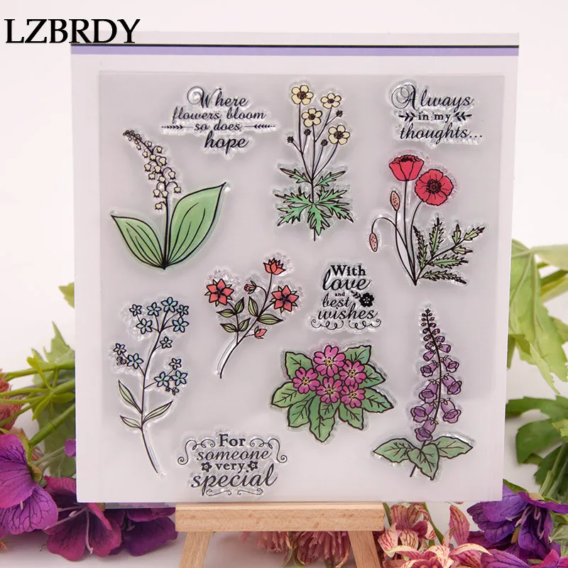 1 упаковка прозрачные резиновые штампы для скрапбукинга | Дом и сад