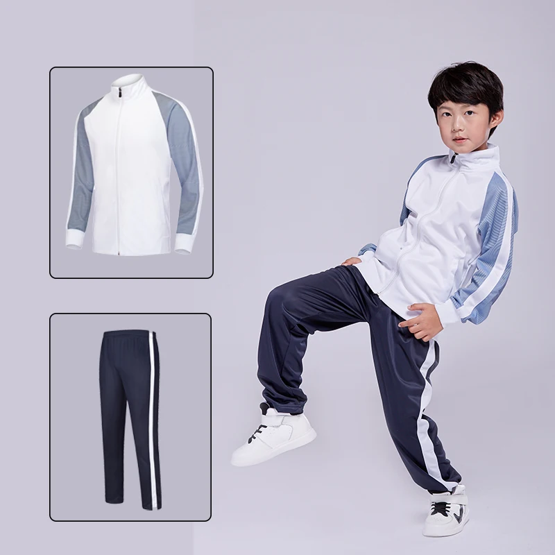 

Free Shipping Customize New 6803 Men Adult Kid Outdoor Sports Running Training Suits Polyester Sportswear Child Jacket Pants Set