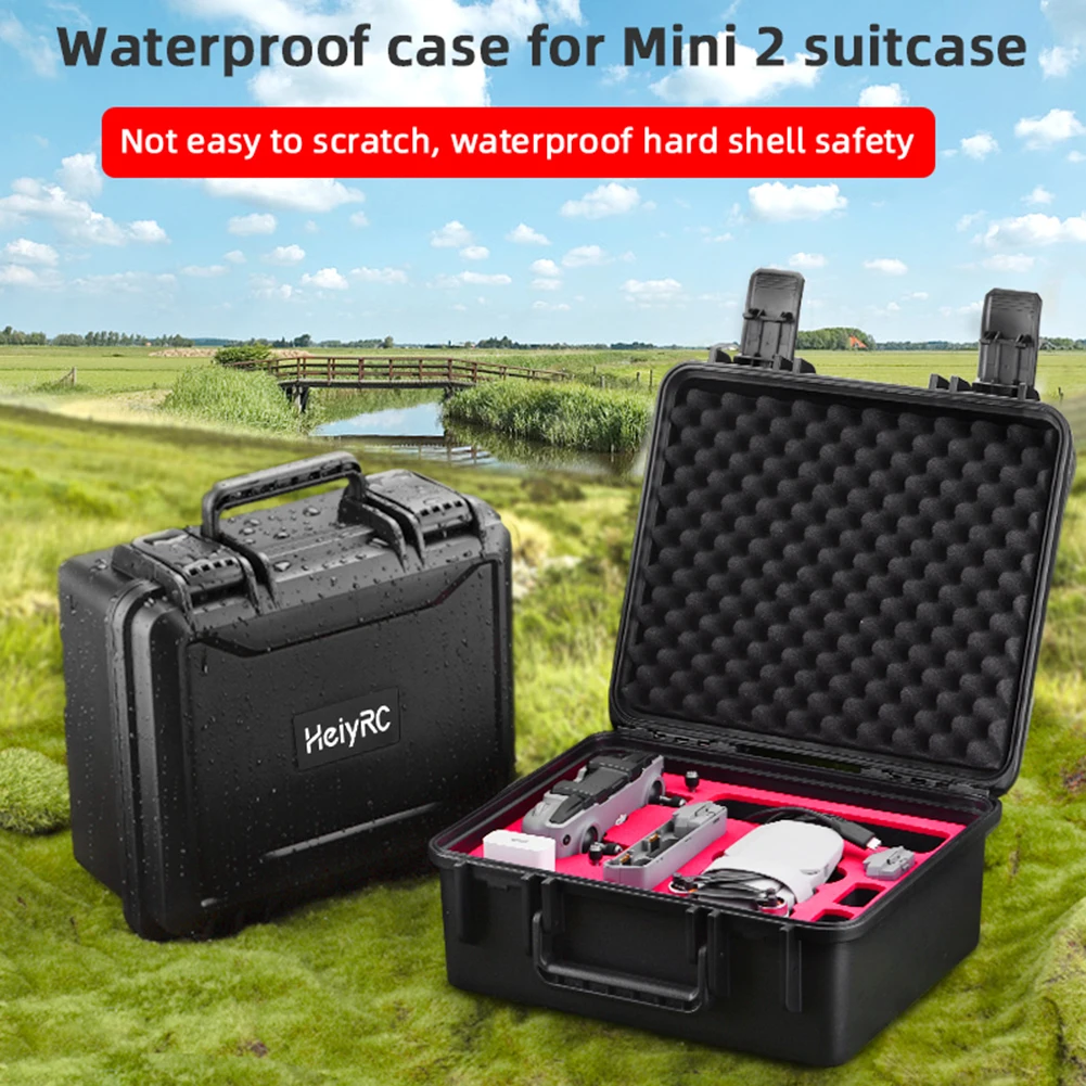 

Водонепроницаемый бокс для хранения дрона для DJI Mini 2, вместительная сумка для хранения, Чехол-держатель, защитный Органайзер, сумка