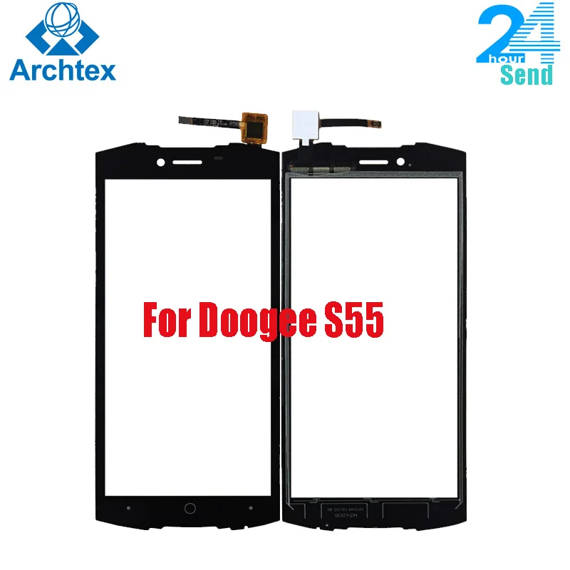 Для оригинальной панели сенсорного экрана Doogee S55 стеклянный объектив датчик