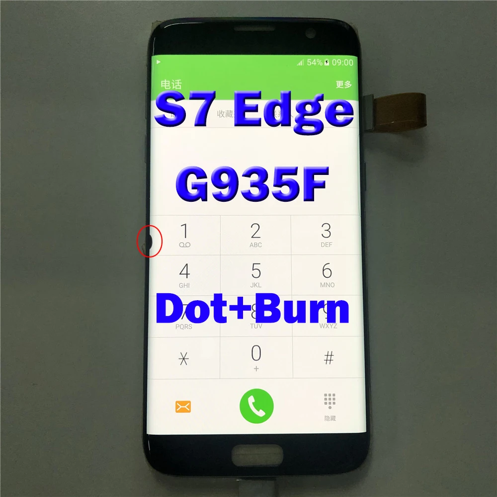 Оригинальный ремонт с ЖК-дисплеем Замена для SAMSUNG Galaxy S7 edge G935 G935F дисплей