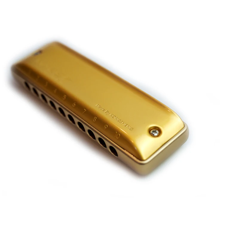 Kongsheng MarsM2 Golden Aluminum Comb Harmonica enlarge