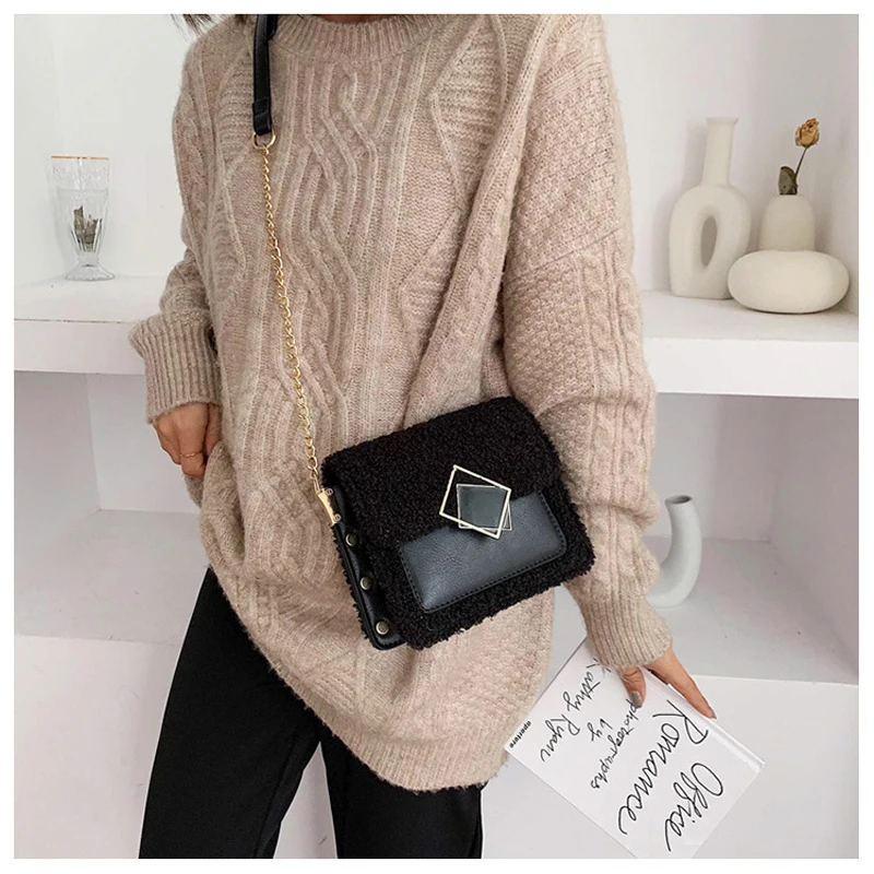 Женские сумки через плечо с цепочкой из искусственной кожи 2019 маленькая сумка