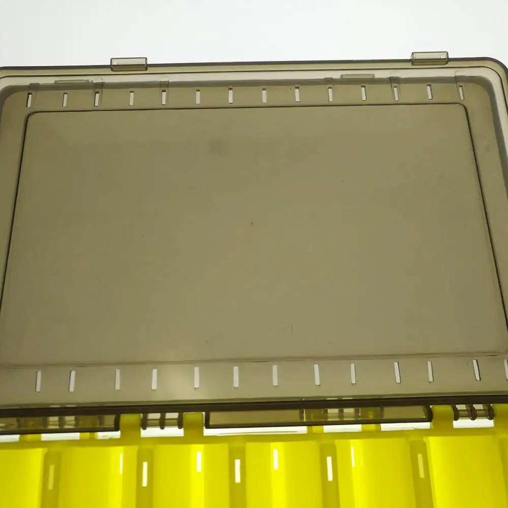 Двухсторонняя Рыболовная Приманка крючки коробка желтый/красный чехол для