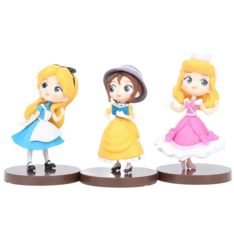 

6Pcs/set Aladdin Princess Jasmine Anime Diy Action Figures Pvc Model Dolls Collection Birthday Gift Girls Toys Gifts