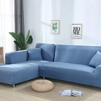 solid color elastic sofa cover for living room sofa case universal sectional slipcover 1234 seater stretch couch cover