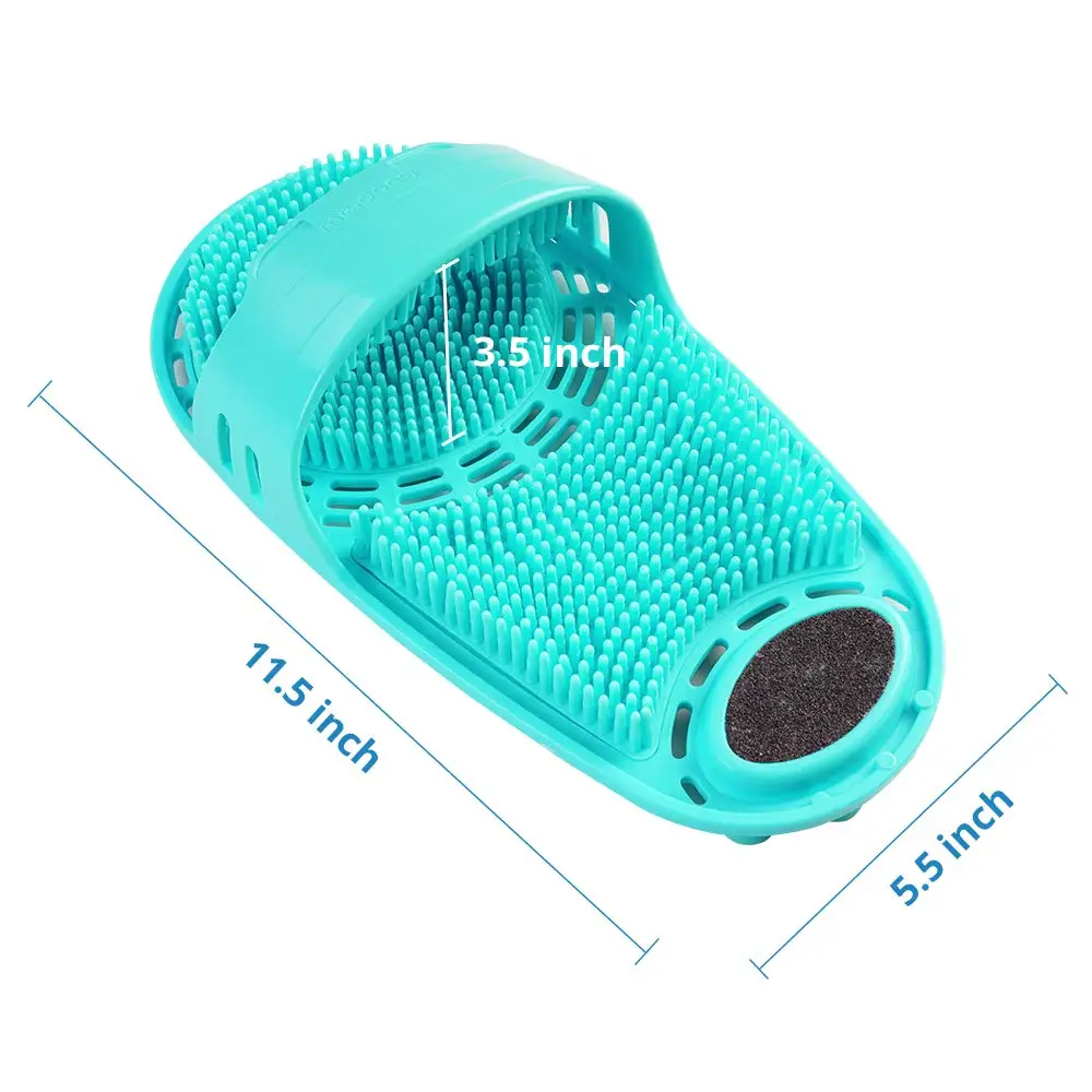 

Silicone Bath Massage Cushion Brush For Lazy Wash Feet Clean Dead Skin Bathroom Artifact Back Cushion Shower Foot