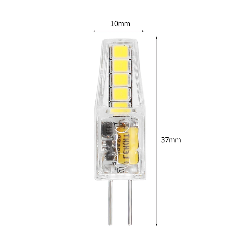 

Lighting Replace Halogen Lamps 12V AC/DC 2W for Spotlight Chandelier Lamp G4 SMD2835 10 LED Bulb 360 Beam Angle