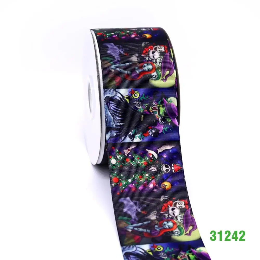 Бесплатная доставка 50 ярдов мультфильм печатных grosgrain ленты 31194 | Дом и сад