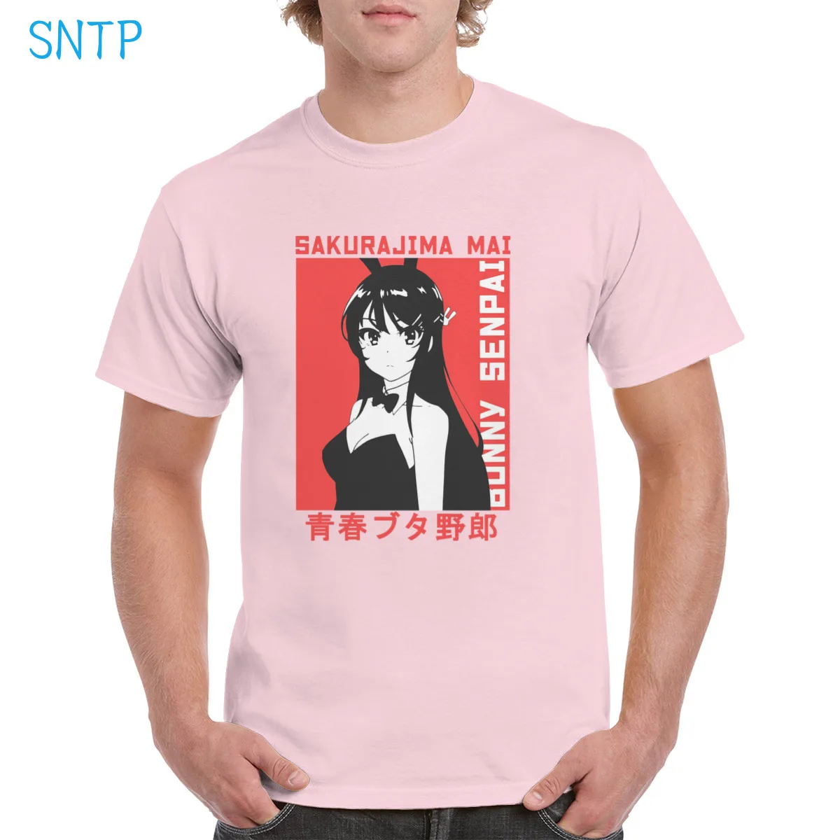 

Retro Red Bunny Girl Senpai Mai Sakurajima t shirt Unisex Harajuku Asthtetic Tops Casual Cartoon Anime Graphics clothes