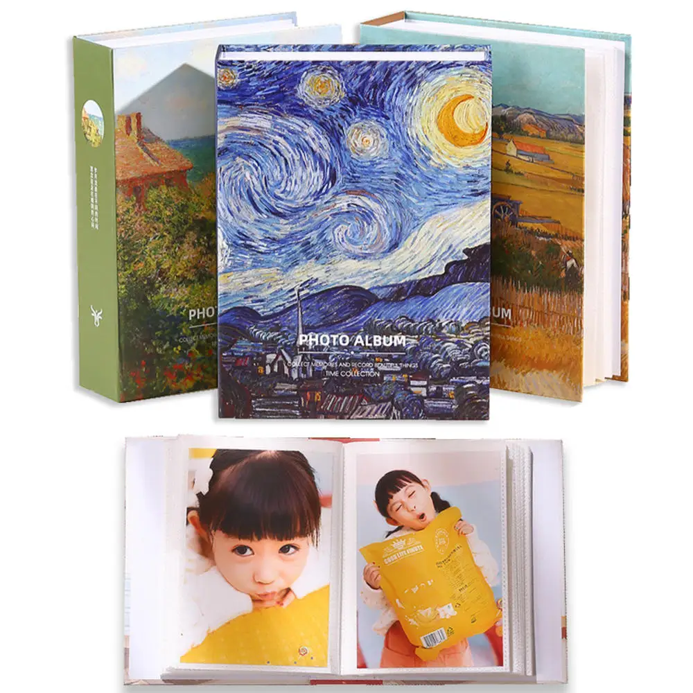Фотоальбом 100 карманов с обложкой художника для фотографий 5/6/7 дюймов, коллекция Полароид семейных памятных книг подарок для детей женщин.