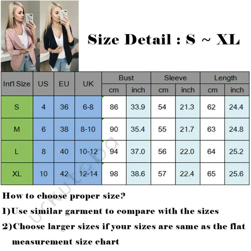 

Womens Long Sleeve Slim Cardigan Coat Open Front Jackets Office Lady Jackets Turn-Down Collar Cardigan Solid Coat