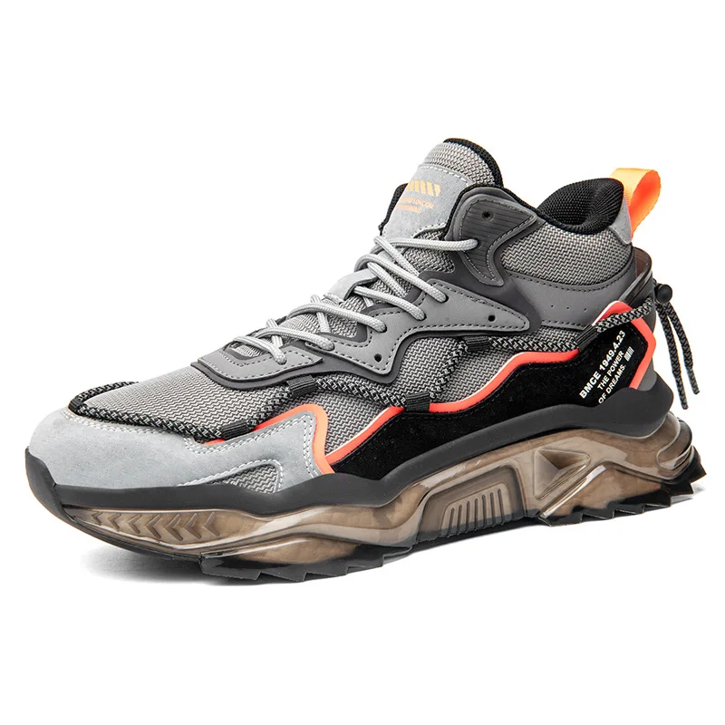 

2021 new spring and autumn chunky soles high-top men's shoes fashion men's sports casual shoes running shoes