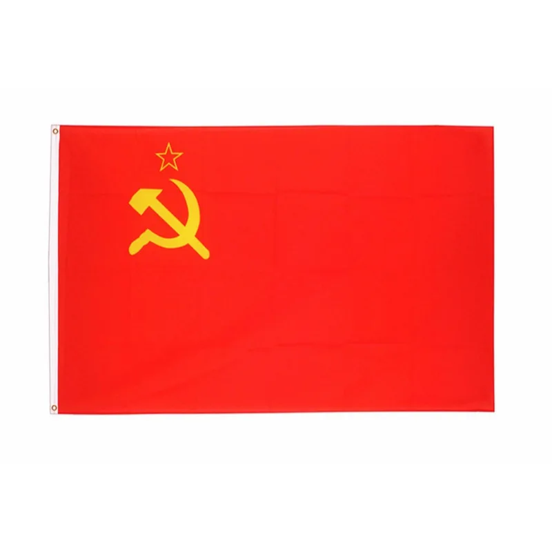 Флаг 90x150 см 60*90 красный СССР Союз Советских Социалистических Республик USS RIndoor