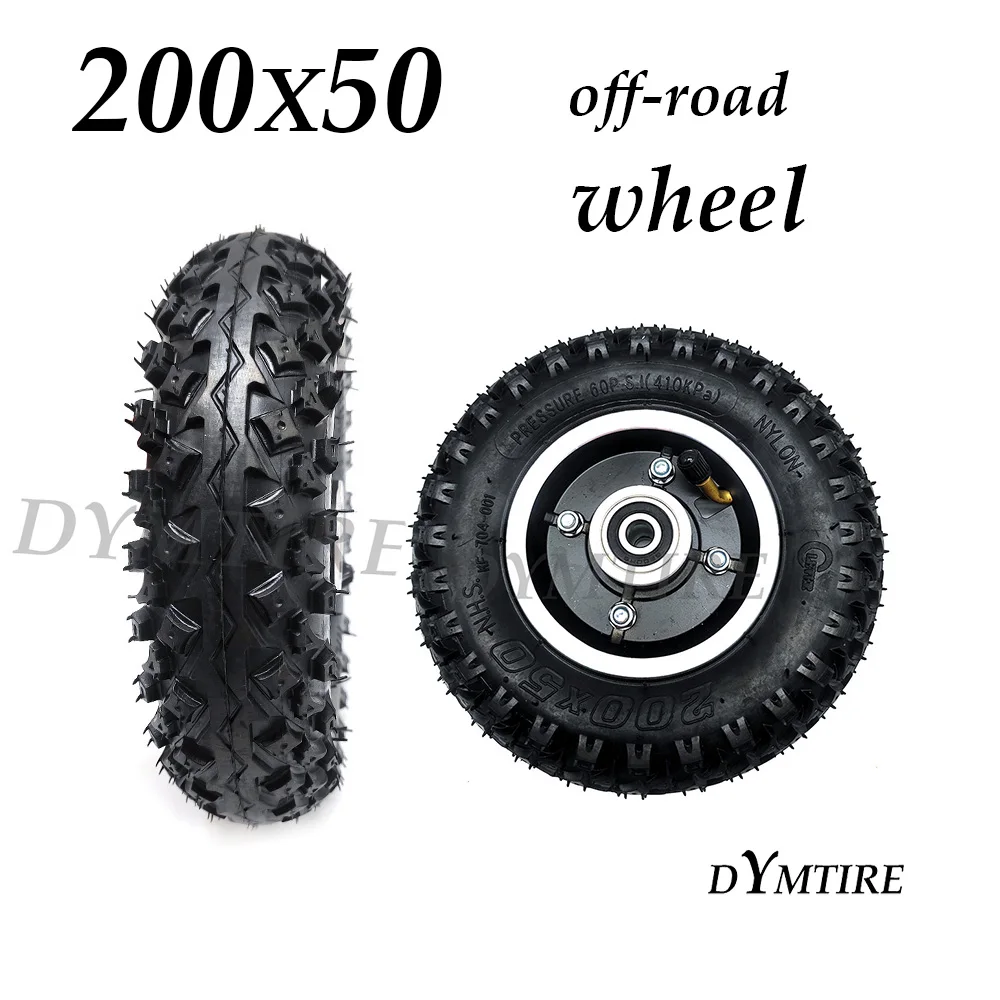 

200x50 Front Wheel Off Road Tire for Mini Electric Scooter Anti Slip Wear Tyre Replacement Parts