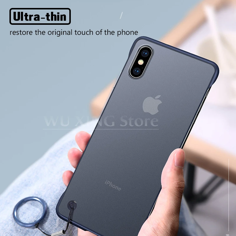 Прозрачные матовые жесткие чехлы для ПК iPhone Xs Max роскошные Xr x s ультра тонкий