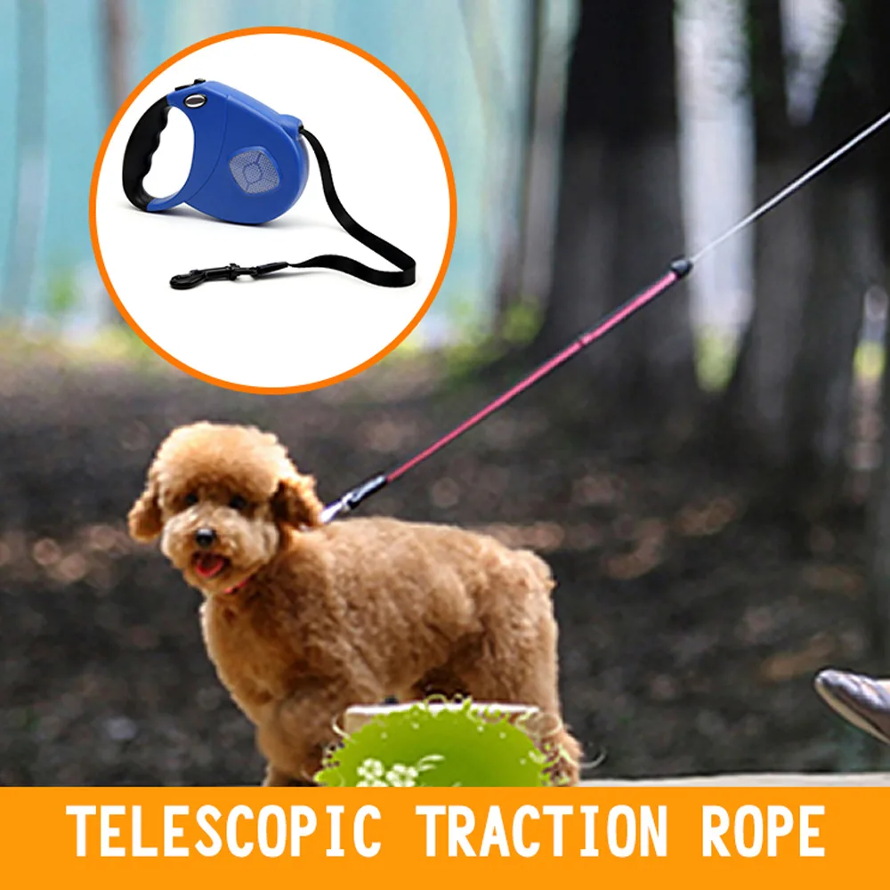 Длинный автоматический выдвижной поводок для собак 8 м телескопическая Тяговая