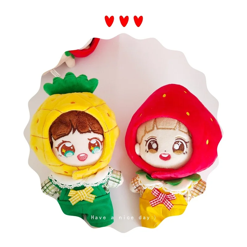 [MYKPOP] KPOP ананас капюшон Onesie: растительная шляпа для 20 см и 15 см высокой куклы, KPOP вентиляторы коллекции SA19092803