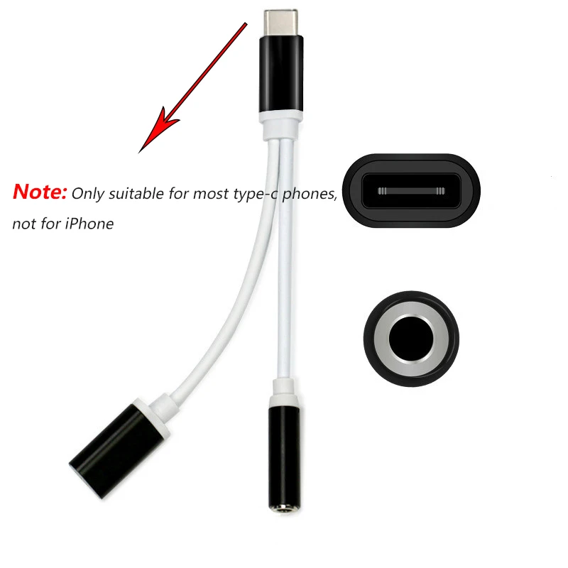 Аудиокабель с разъемом USB Type C на 3 5 мм 2 в 1 кабель для наушников адаптер зарядки AUX