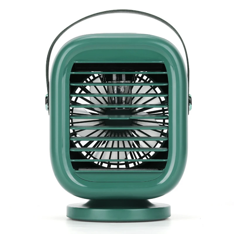 

Mini Air Conditioner Portable Fan with Mist Multi-function Humidifier Purifier Electric Desk Fan Head-shaking Air Cooler Fan
