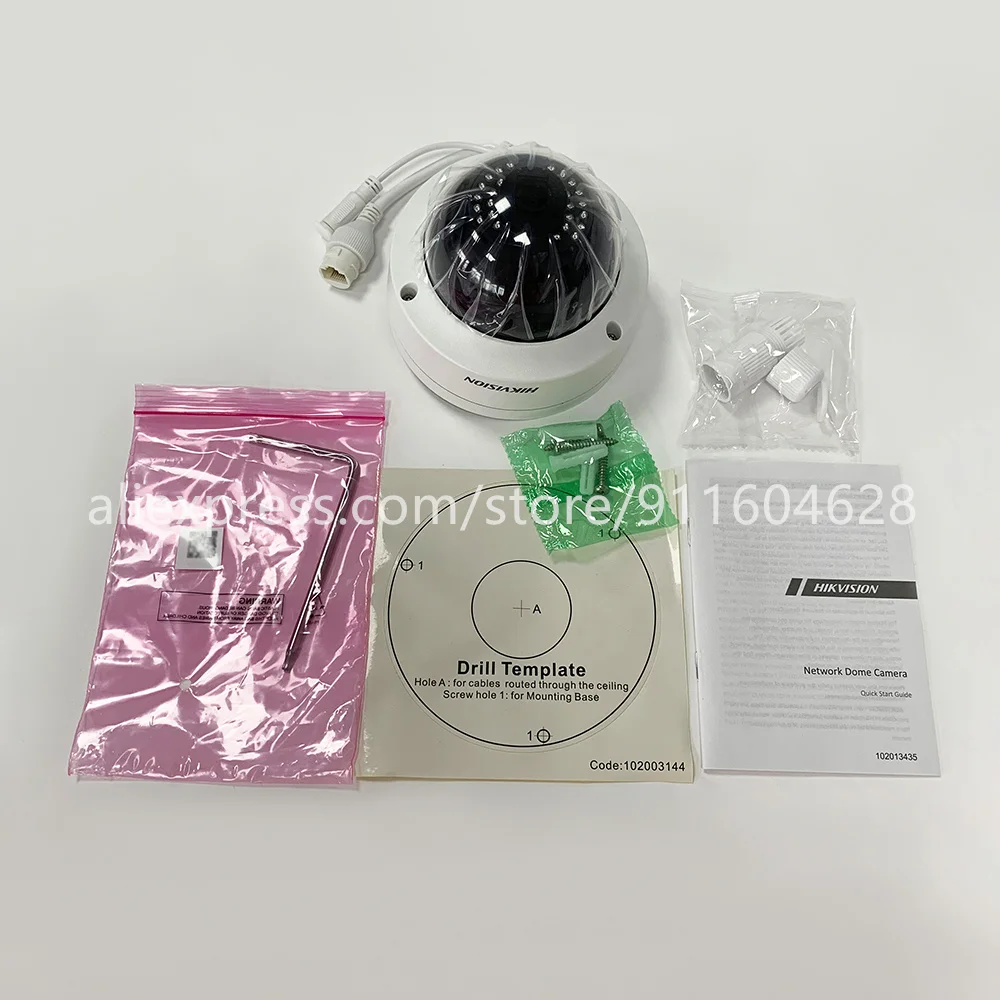 Hikvision оригинальный купольная IP камера Камера 4MP HD PoE DS 2CD1143G0 I безопасности камеры
