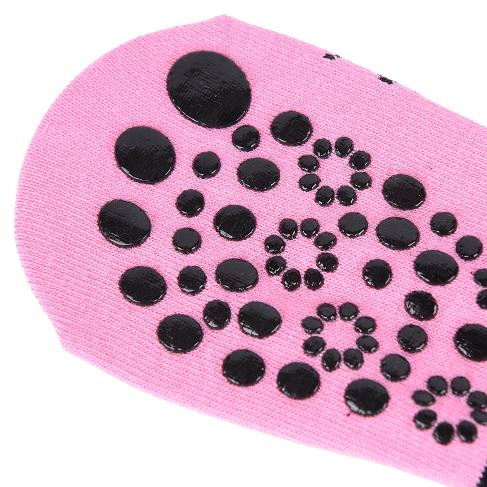 1 пара Нескользящие хлопковые черные розовые женские спортивные серые носки для