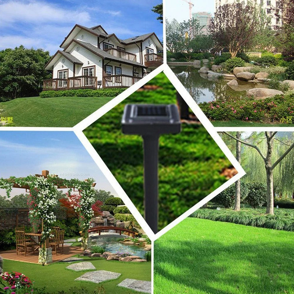 

Square/Round Solar Ultrasonic Mouse Repeller Snake Bird Mosquito Rodent Repellent Home Garden Yard Pest Repeller Outdoor Tool
