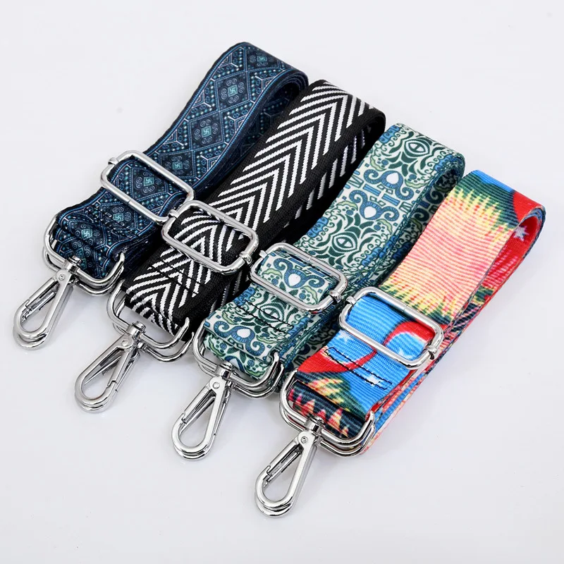140cm Woven Bag Strap Women's belt for bag accessories Handles Ornament Handbags Shoulder Nylon Cross Body Messenger Belt Ethnic
