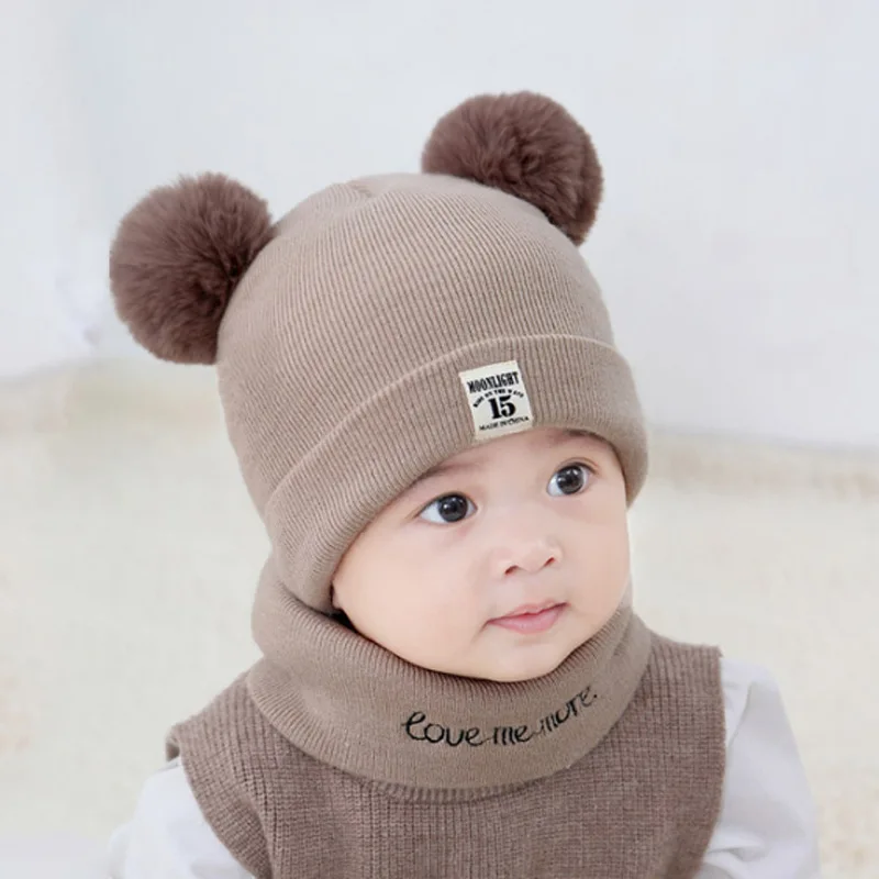 Children cap autumn and winter baby hat wool caps warm child hats
