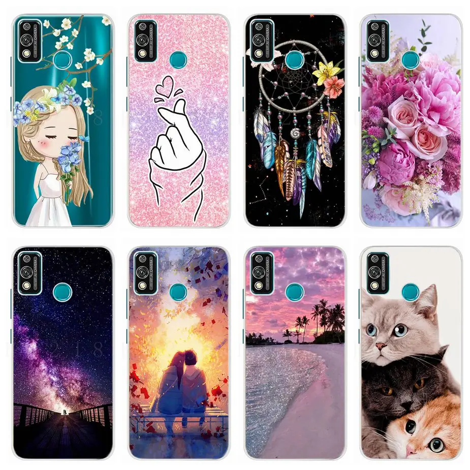 Чехол для Huawei Honor 9X Lite милый модный мультяшный чехол мягкий силиконовый Coque Fundas 9 X |